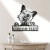 Custom Chinese Crested Dog Metal Wall Art, Personalized Home Decor, Easy to Hang