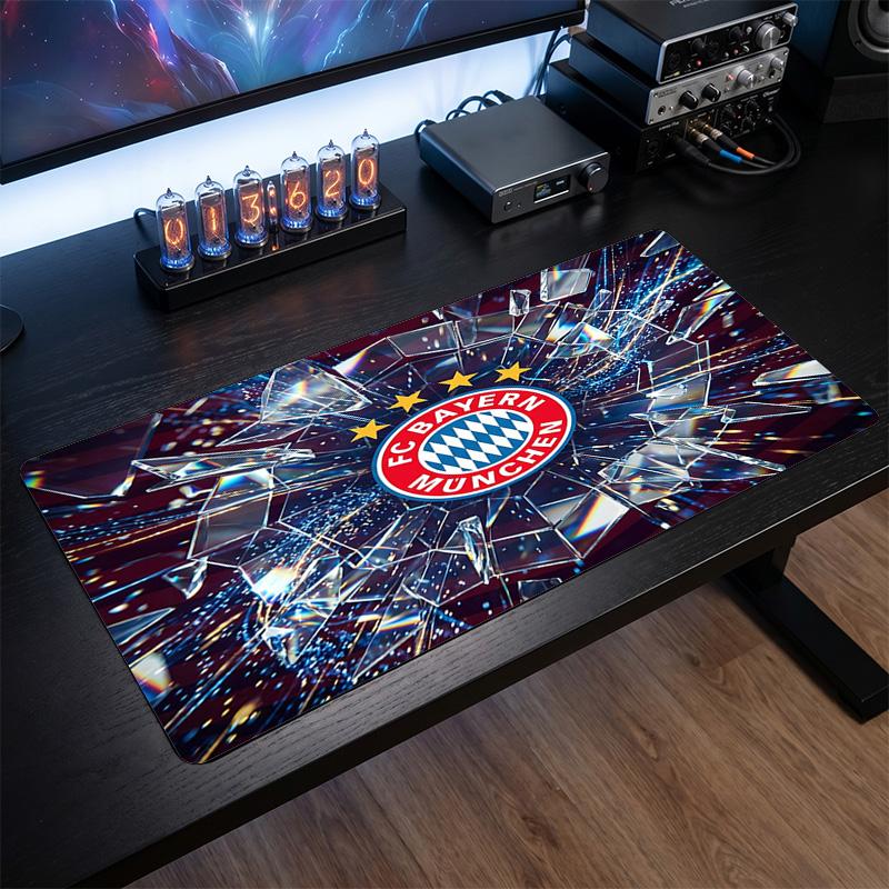 Tappetino per Mouse Grande Stampato Bayern Monaco, Tappetino Morbido in Gomma Antiscivolo per Scrivania da Gioco per Ufficio Laptop Computer Decorazione