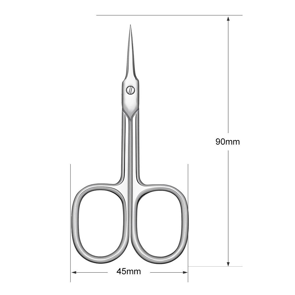 Professional Russian Style Curved Tip Nail Clippers - Dead Skin Cuticle Nipper for Salons