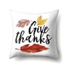 Thanksgiving Pillowcase Blessing Maple Leaf Pumpkin Sofa Cushion Cover Office Home Living Room Pillowcase