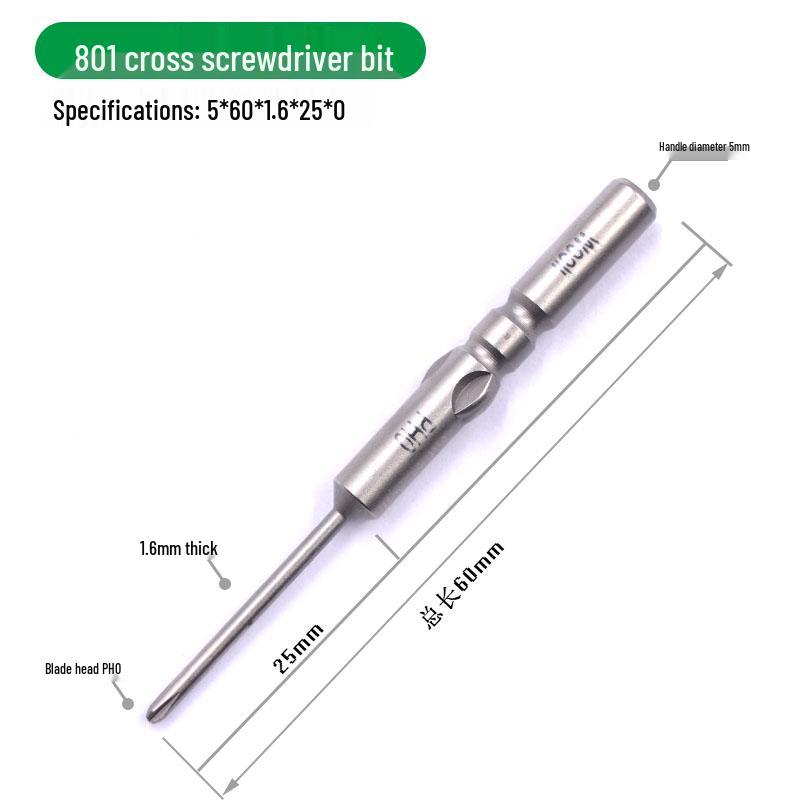 Weili 801 Serie 5mm Kreuzschlitz Magnetischer Elektrischer Schraubendreher Bit