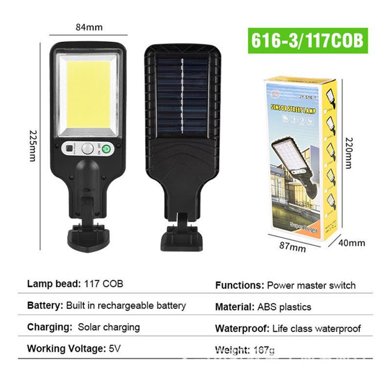 Super Bright Solar COB Wall & Courtyard Sensor Lights