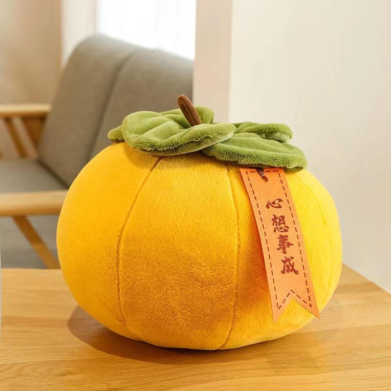 

Persimmon Plush Toy Pillow Persimmon Ruyi Home 20cm【0.36kg】