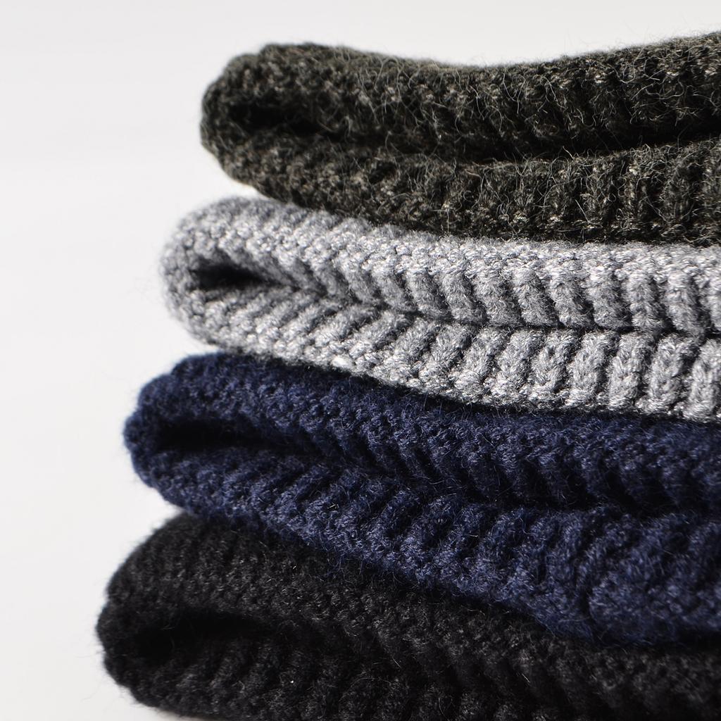 Autumn and Winter Solid Color Knitted Hat Women's Warm Wool Hat, Couple Pullover Hat, Street Trendy Hat, Melon Fur Hat