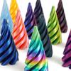 3D Printed Spiral Cone Toy Through Pyramid Toy Spiral Cone Helix Screw Fidget Impossible Pyramid Passthrough Sculpture Decor