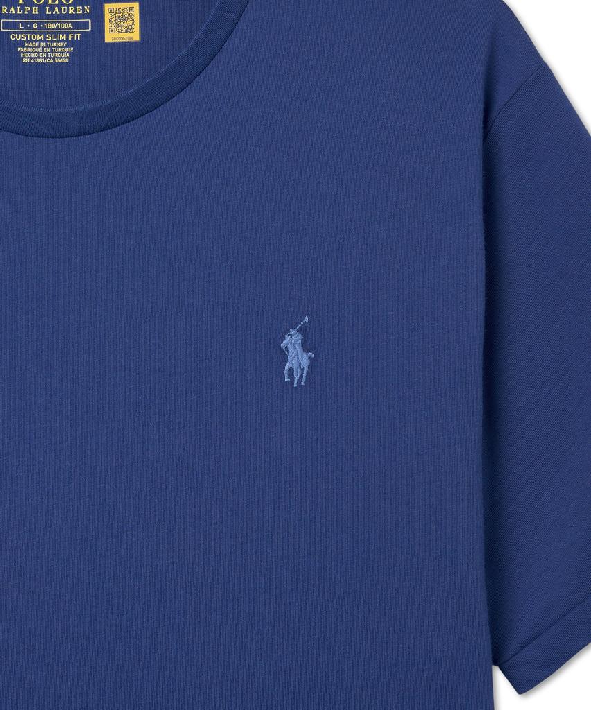 POLO RALPH LAUREN Custom Slim Crew Neck T-Shirt - Blue