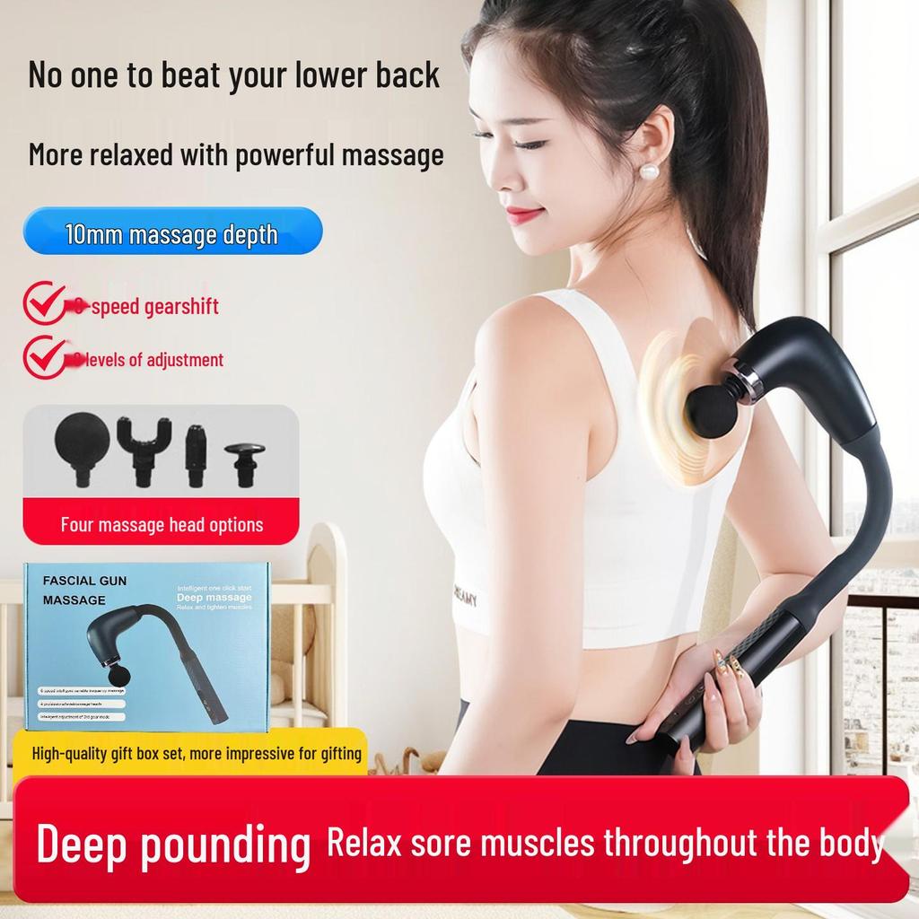 Portable Multi-Head Electric Massager with Hot & Cold Therapy