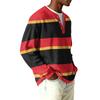 Herren Button-Down Kragen Langarm Rippstrick Pullover