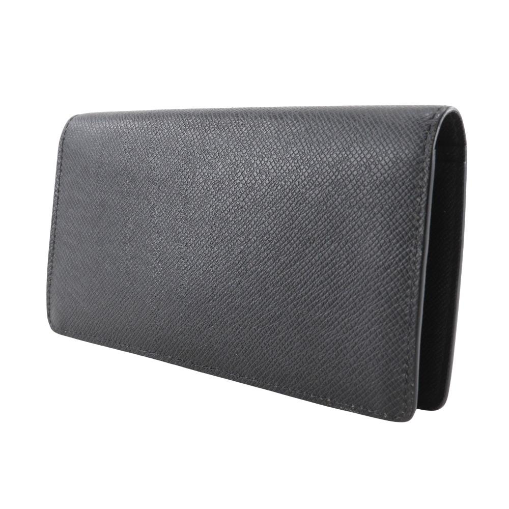 Louis Vuitton Portefeiulle Braza Purse M30501 Noir Black Taiga Mens Used
