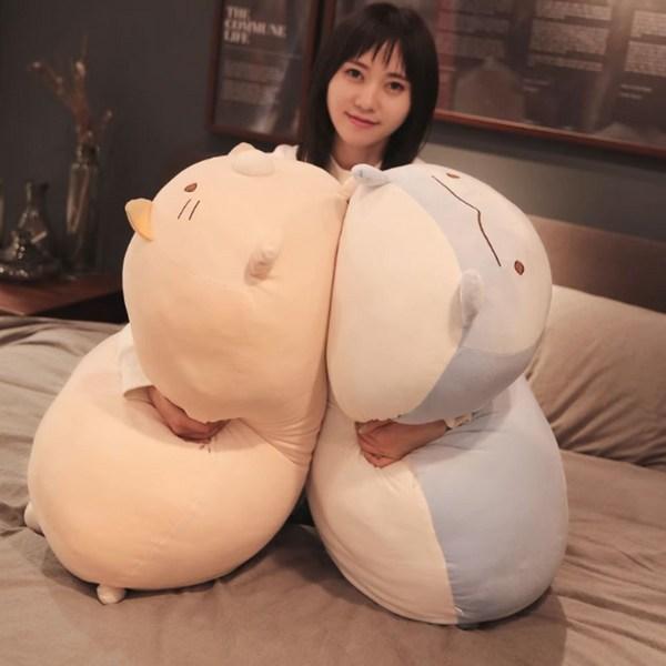 Same-day Shipping, Large 90cm Blue Bunny Mochi Large Doll, Hugging and Sleeping Doll Body Pillow, 60cm, Popular Toys for Korean Children