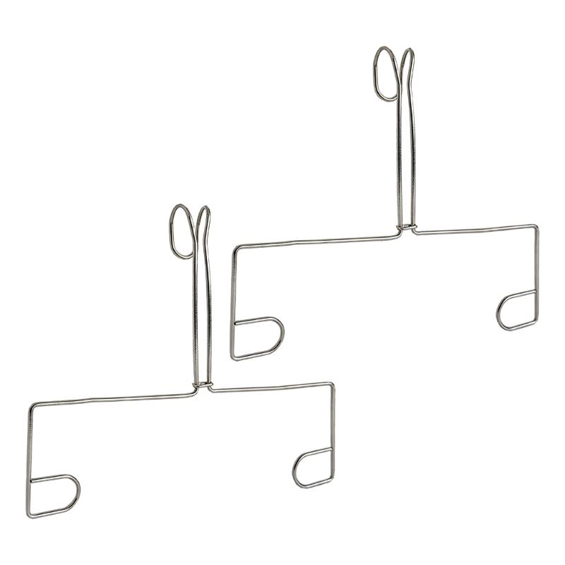 2 Pack Space Efficient Tissue Hook Holders Stainless Steel Adhesive Mount Design Suitable for Modern Home Organization