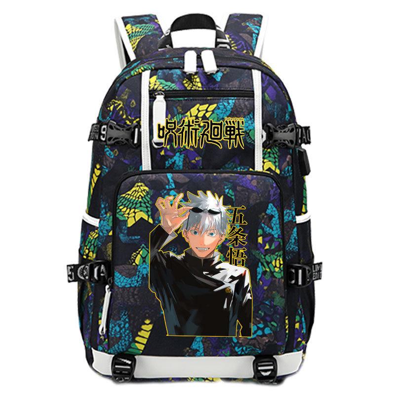 Bag Anime Peripheral Five Wushu Second Dimensional Backpack for Junior High School Students and Elementary School Students Large Capacity Backpack