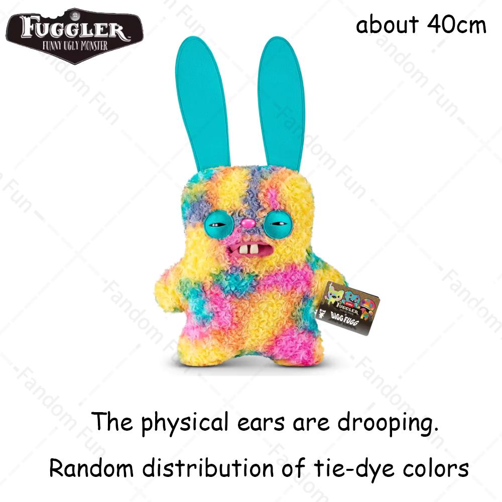 Großer Fuggler Original Monster Plüschtier 44-50cm Großformatiges Lustiges Hässliches Zahnmonster Verrücktes Kaninchen Flauschiges Kuschelkissen