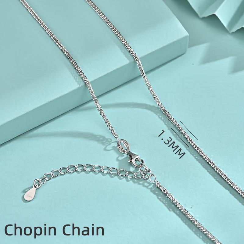 Custom 925 Sterling Silver Italy Link Chain Set Lobster Clasp Adjustable Snake Bone Sweater Chains Necklace Fashion Jewelry