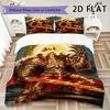 Imperium of Man Pattern Bedding uilt Set uilt Cover Pillowcase Home Decoration Birthday Gift (1 * duvet cover + 2 * pillowcase  without core)