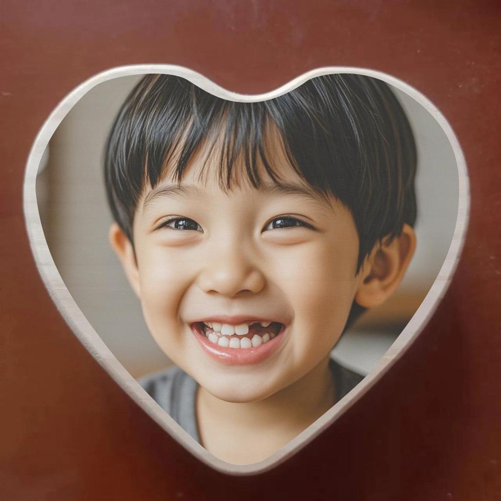 Holz-Erinnerungsbox für Milchzähne und Lanugohaare für Kinder