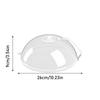 26x10cm Microwave Plate Cover,Transparent Splash-proof Cover with Steam Hole and Handle,Fits Most Plates,Keeps Microwave Clean
