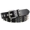 Goth Style Punk Belt Retro Needle Buckle Belt Fashion Rivet Belt  for Men and Women