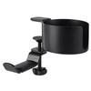 Suporte de Fones de Ouvido para Debaixo da Mesa Rotação de 360 Graus Suporte de Armazenamento para Copo de Água de Mesa para