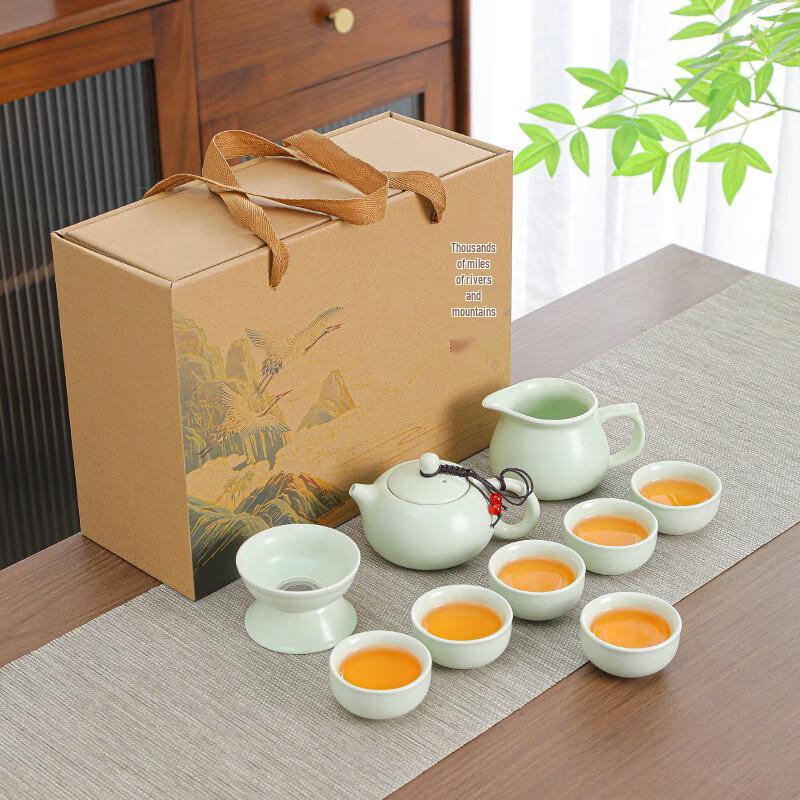 Portable Ceramic Kung Fu Travel Tea Set