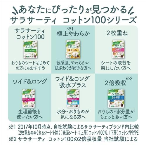 [Bulk Purchase of 2] 100% Cotton Panty Liners, Double-Layered, Foldable, 36 Pairs X 2 Packs