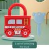 Giocattolo Lucchetti per Auto Montessori con Chiavi - Gioco di Abbinamento Numeri e Alfabeto, Ausilio Didattico Sensoriale Regalo Educativo per Bambini