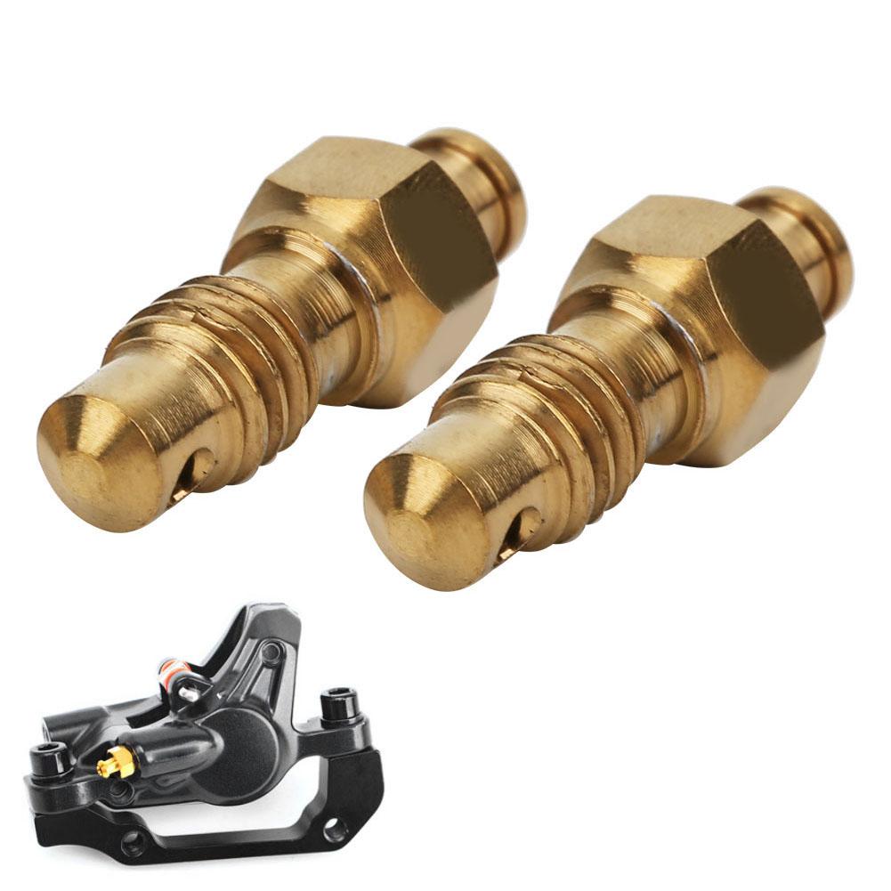 2 Pcs   Alloy Oil Disc Brake Bleed Nipple Exhaust Screws Set for Road   Accessories