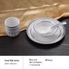 De Ruien Luxury Chinese Style Gold-Rim Ceramic Tableware 4-Piece Set