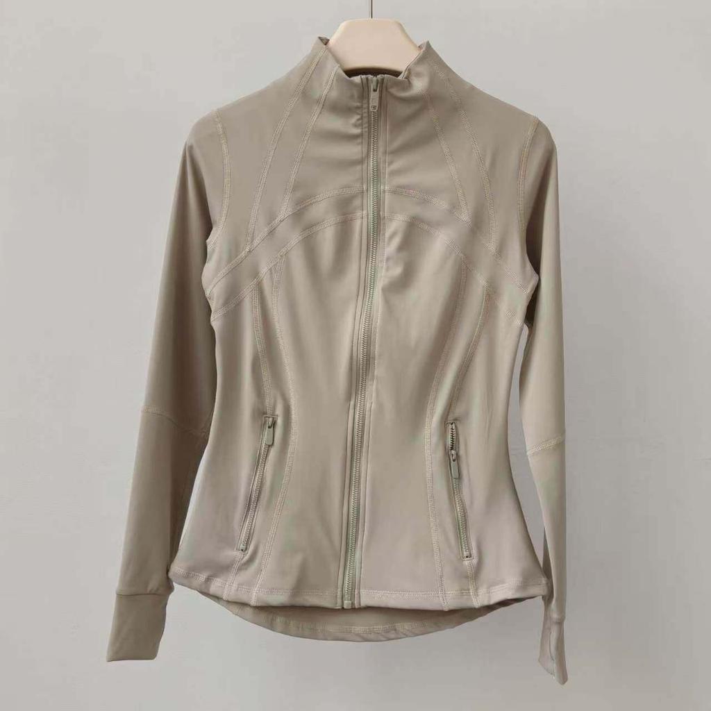 Yoga Clothing Jacket Women Slimming Running Training Sports Stand-up Collar Long-sleeved Fitness Clothing Body-slimming Pilates