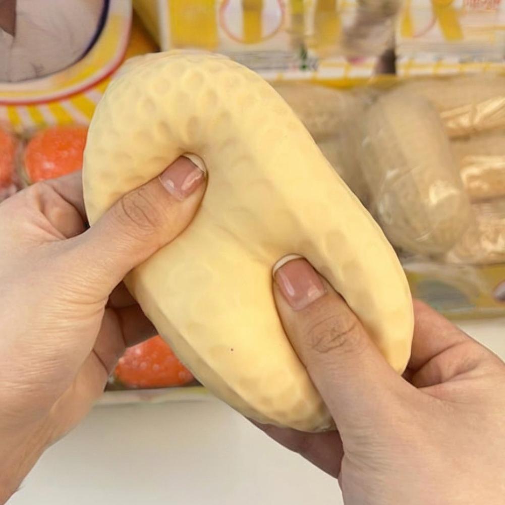 Large Soft And Sticky Peanut Squeezing Music, Stress Gift Toy Slow Relief Food Relief Rebound A U2O1