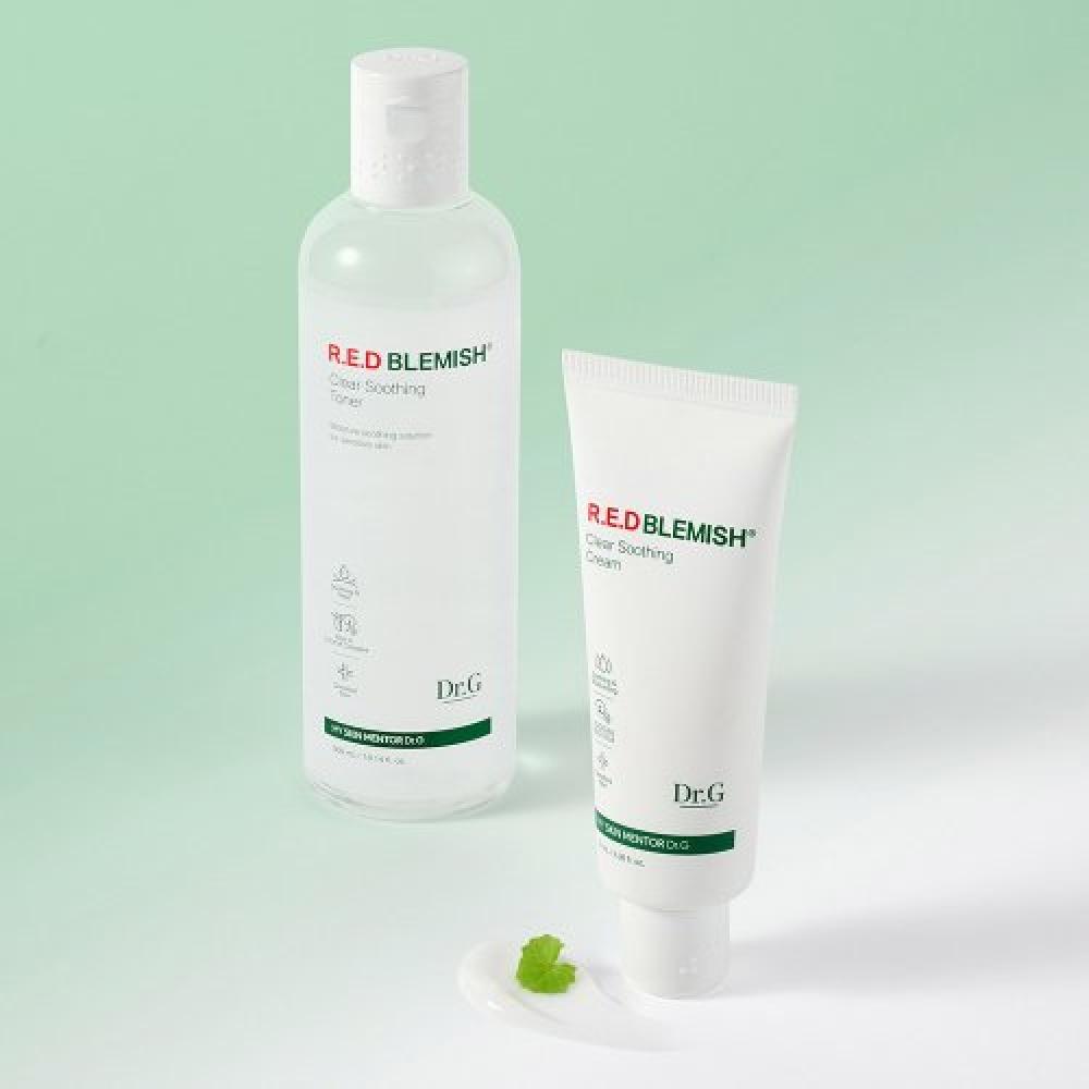 

Dr.g Red Blemish Clear Soothing Cream Tube + Soothing Toner Set FREE