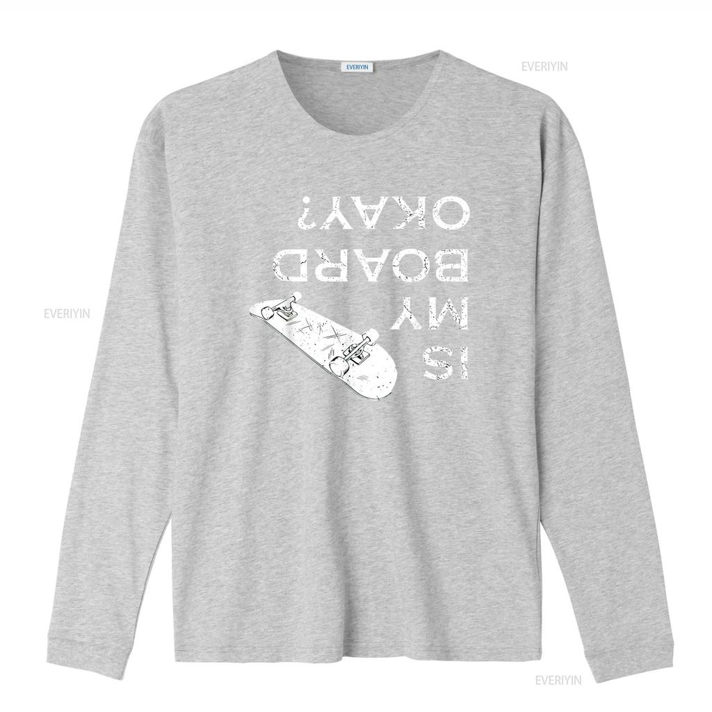 Is My Board Okay Skater life Skating Skateboarding Mens T Shirt Black S vintage Washed Comfortable Versatile Unisex streetwear