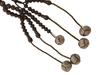 Soka Gakkai Prayer Beads Tea Wood with Eight Leaves Mark Paulownia (mala Beads) (in Box) (shaku Size)