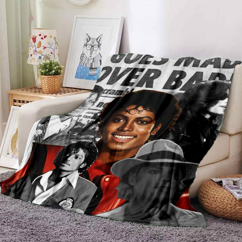 1Pc Michael Jackson'S Evolution Blanket Soft Throw Blanket For Home Bedroom Bed Sofa Travel Office Solid Christmas Blanket