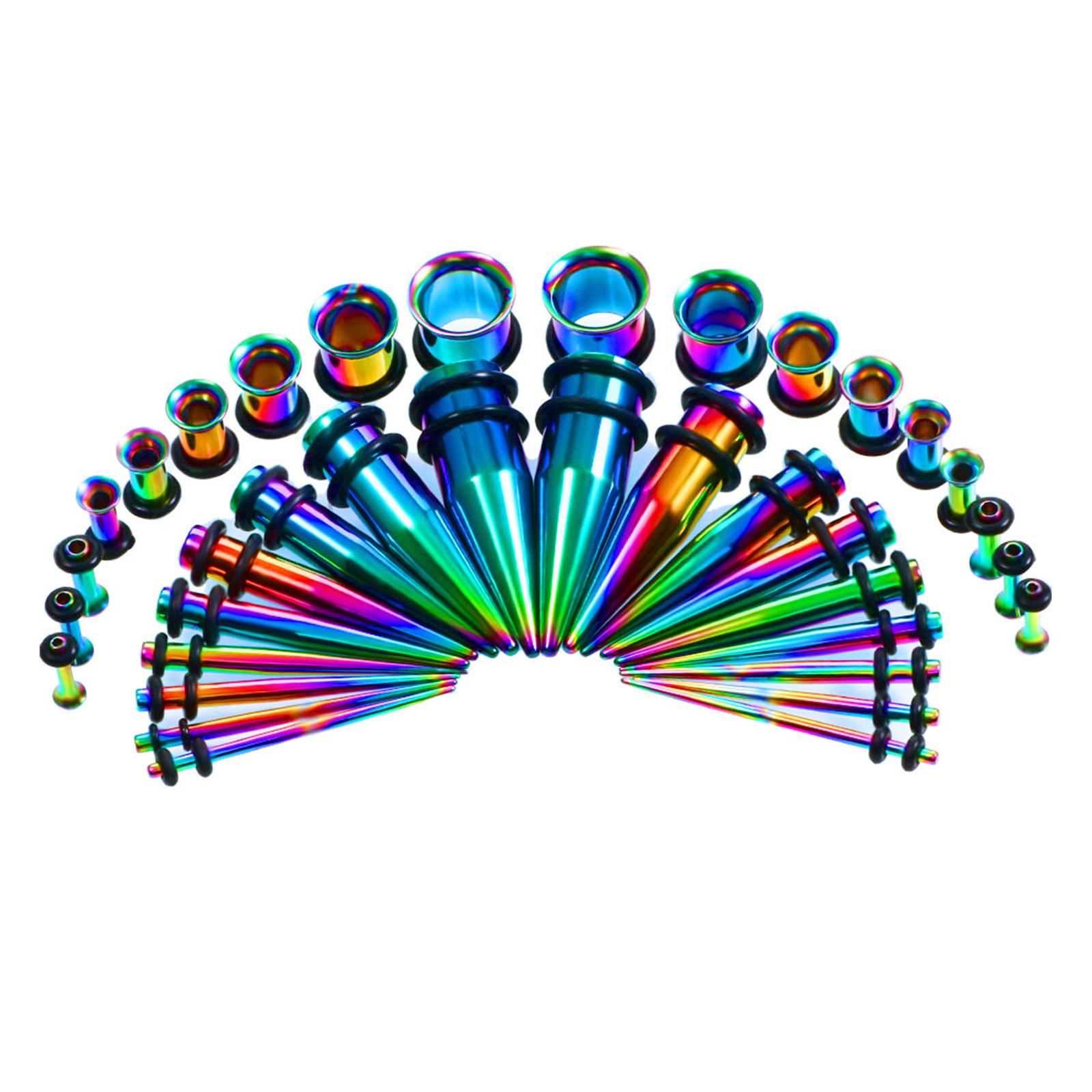 

Набір з 36 сережок-експандерів з нержавіючої сталі для пірсингу вух