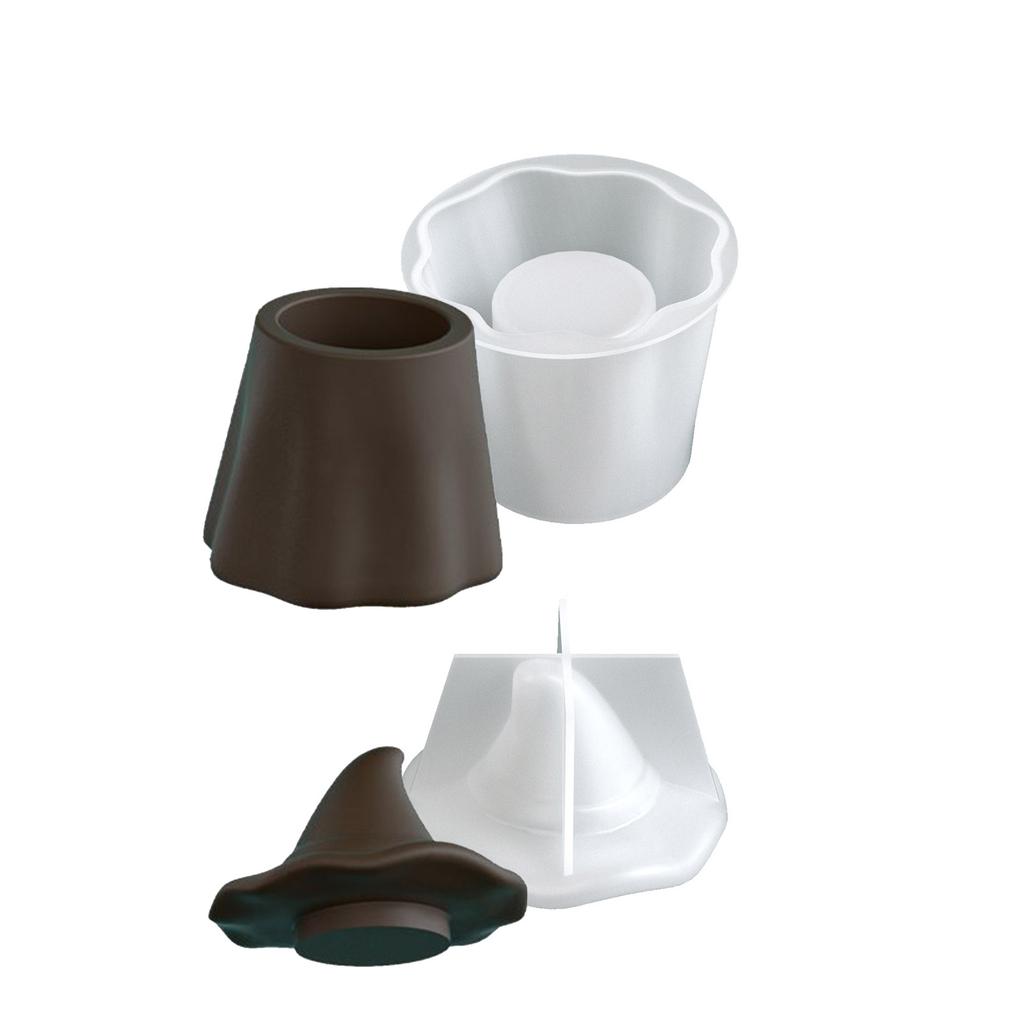 Easy Releasing Specter Shape Silicone Mold Flexible Candle Cup Moulds for Creating Unique Resin Crafts and Gift Boxes