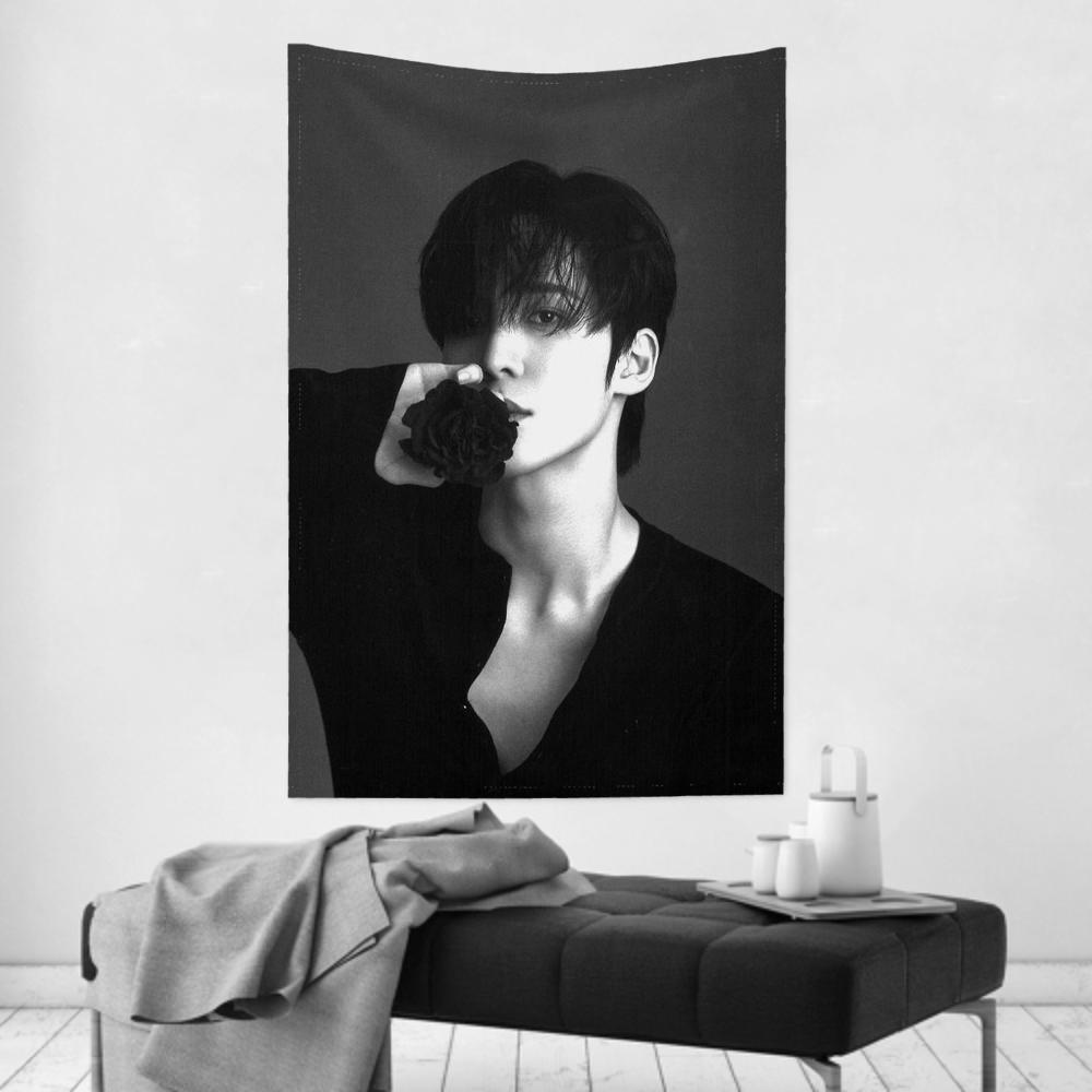 Yunho Boy Band AAteez Tapestry Room Decor Wall Cloth Party Hanging Background Room Decor Baby Room