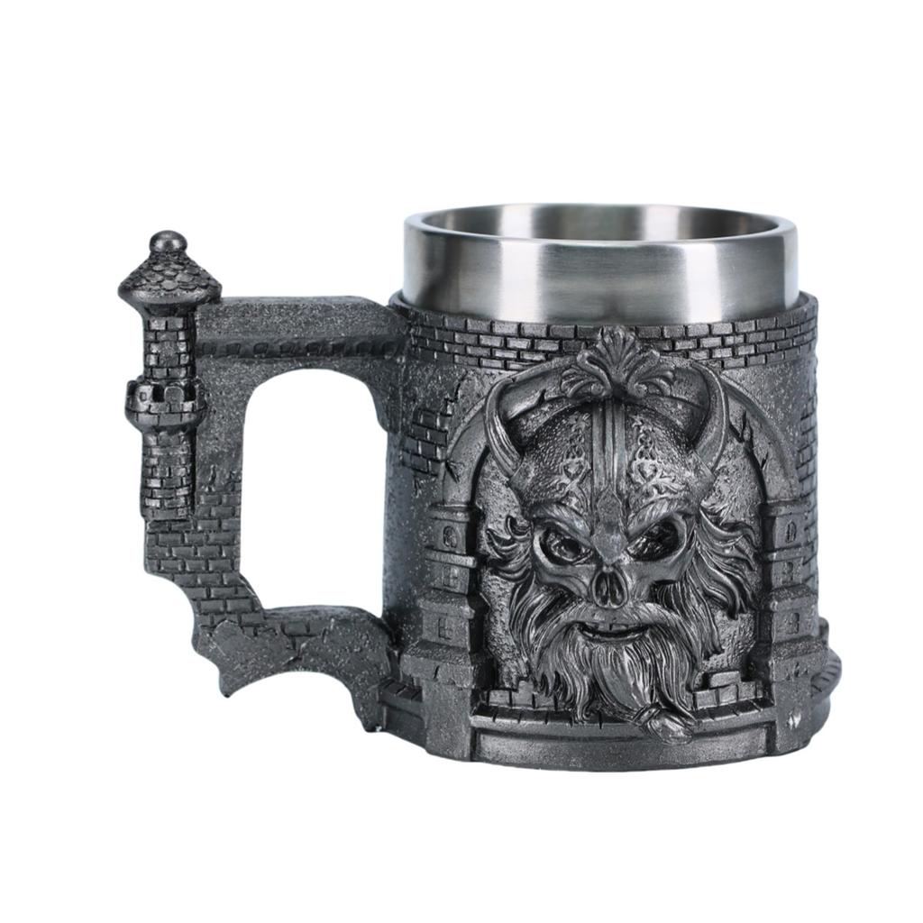 Edelstahl Trinkwasserbecher Kaffeetasse Bierbecher; Geschenk für Männer; Vatertag Geschenk; Party Dekoration (Fassungsvermögen 450 ml)