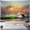 Bohemian Beach Sunset Landscape Tapestry Wall Hanging - Printed Cloth Home Decor for Bedroom Modern Artistic Tapestries