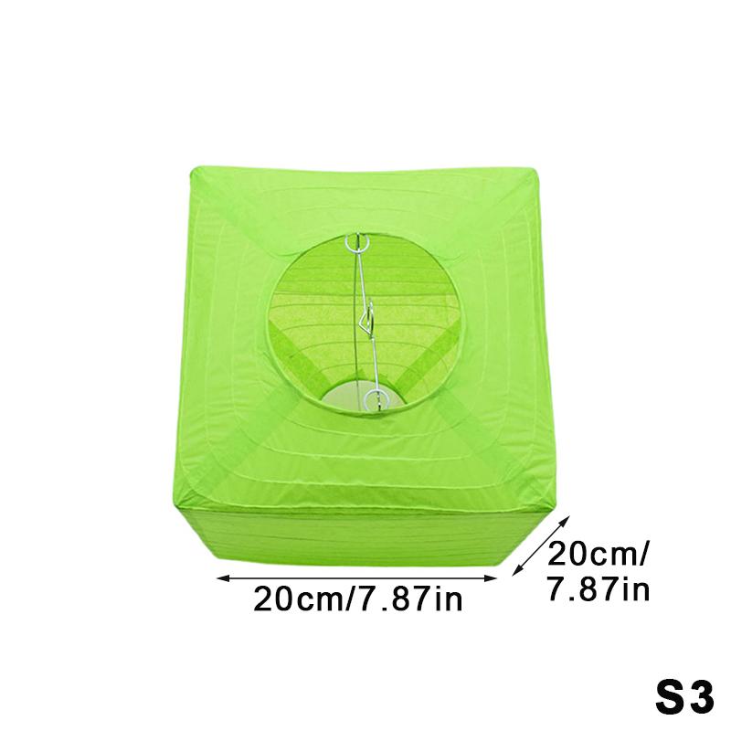 Hand-Painted Square Paper Lanterns Diy Foldable Hanging Decor Without Candles For Indoor/Outdoor Parties, Weddings, Home Garden