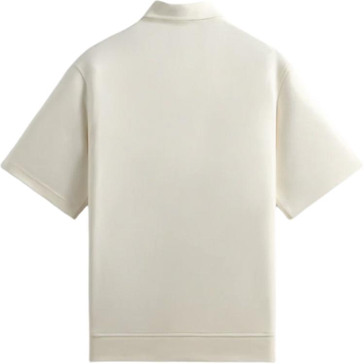 Kith Interlock Graham Polo Silk Men Tops Cream KHM034907-116
