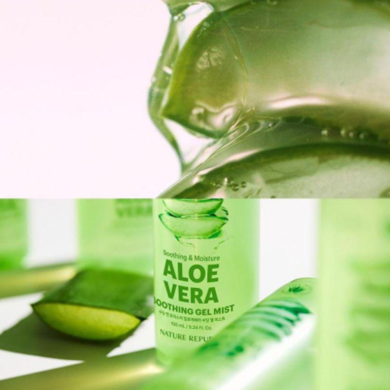 Nature Republic Soothing & Moisture Aloe Vera Soothing Gel Mist, 1 Pc, 155ml