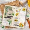 Yue Zhen Floral Retro Waterproof PET Die-cut Journal Stickers
