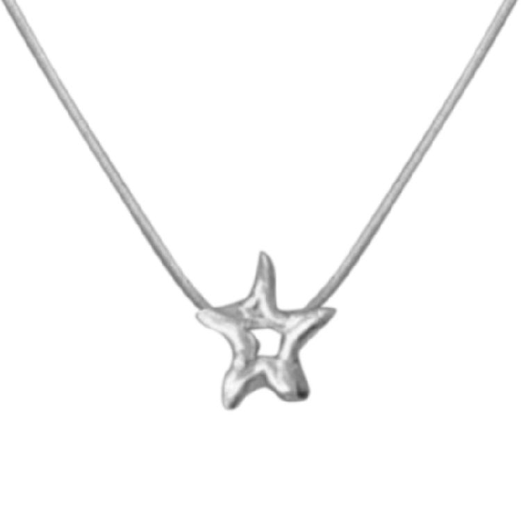 

Star Pendant Necklace Punk Clothing Pentagram Sweater Neck Chain Trend Jewelry 1