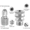 Pressure Washer Quick Connect Parts, NPT Water Sprayer Guns Hose Adapters Attachments for Outdoor Rustproof Garden Tool