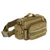 PHOENIX IKKI Multifunctional Large Capacity Molle Compatible Camouflage Pattern Waist Bag with Side Pockets for Outdoor Tactical and Military Brown