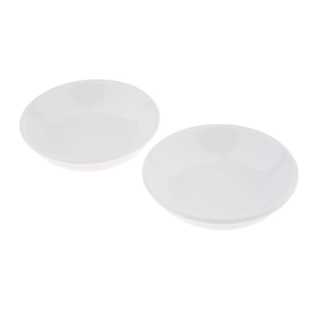 Pack of 2 White Ceramic Replacement Dish for Tart Oil Candle Warmer 3.8"
