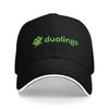 Duolingo Baseball Cap Accessories Vintage Trucker Hat For Unisex Casual Headewear Adjustable
