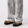 New Spring Tie-dyeed Old Jeans Men's American Straight Wide-leg Loose Work Trousers