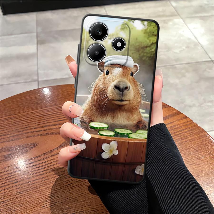 

Cute Capybara Case for Xiaomi Redmi Note 10 9 8 Pro 11 13 12 Pro Plus 11S 10S 9s 12S Soft Back Phone Cover Redmi Note 13 5G